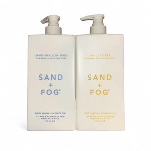 Sand + Fog Body Wash Shower Gel Set - Marshmallow Skies & Vanilla Cake